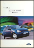 Ford Ka - Owners manual 2002 EN 